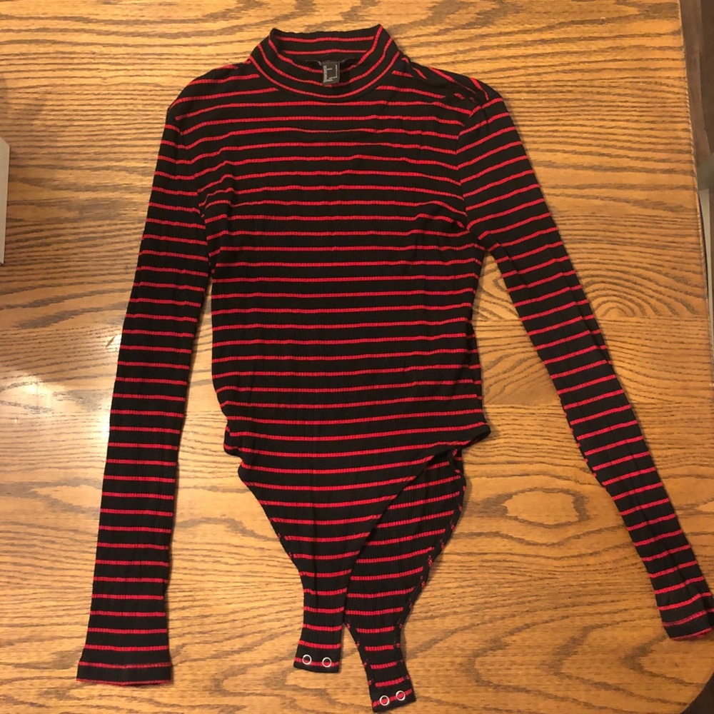 Forever 21 Striped Bodysuit